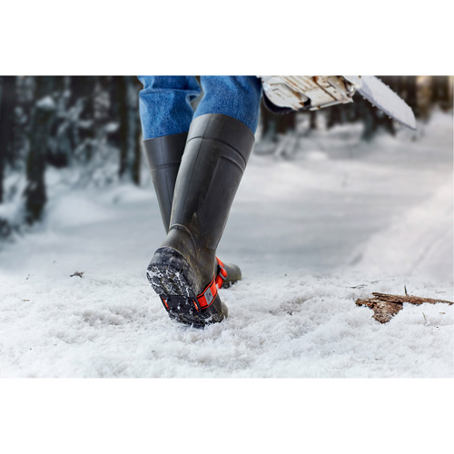 Mid-Sole Ice Cleats, Tungsten Carbide, Stud Traction, One Size Action Paper