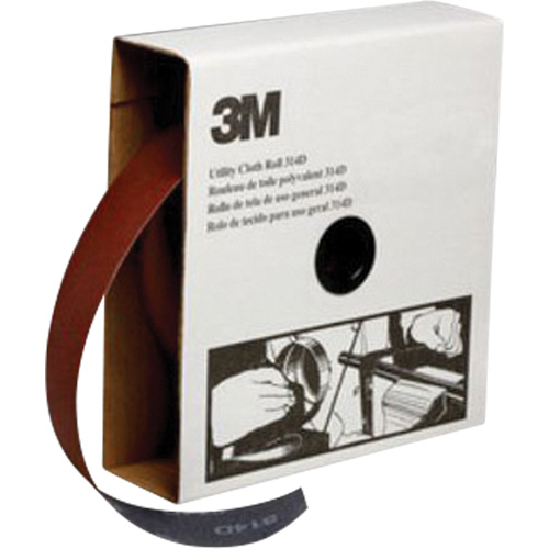 Utility Sanding Roll, Aluminum Oxide, 2" W x 150' L, P400 Grit Action Paper