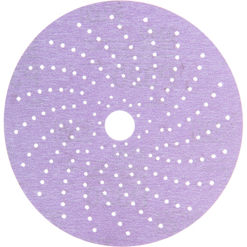 Disque de ponçage net mauve Hookit, 6" dia., Grain 320+, Oxyde d'aluminium Action Paper