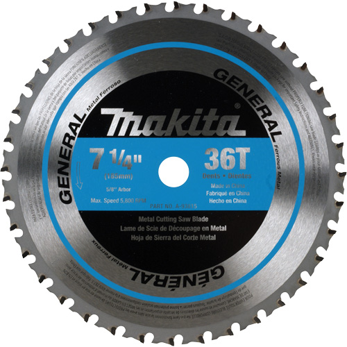 CERMET Tipped Saw Blade, 7-1/4", 36 Teeth, Metal Use Action Paper