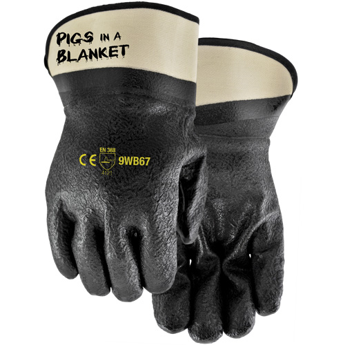 Gants enduits Pigs in a Blanket, Taille unique, R&ecirc;vetement PVC/Nitrile Action Paper