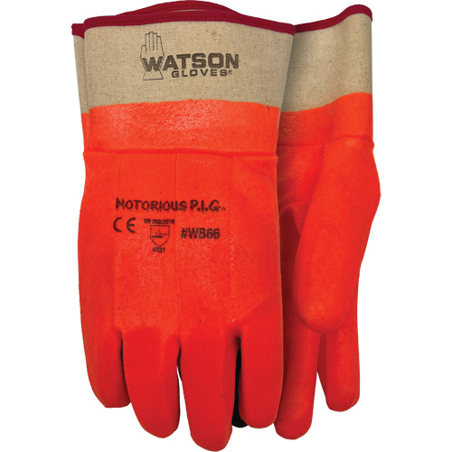 Notorious P.I.G. Gloves, One Size, Nitrile/PVC Coating, Jersey Shell Action Paper