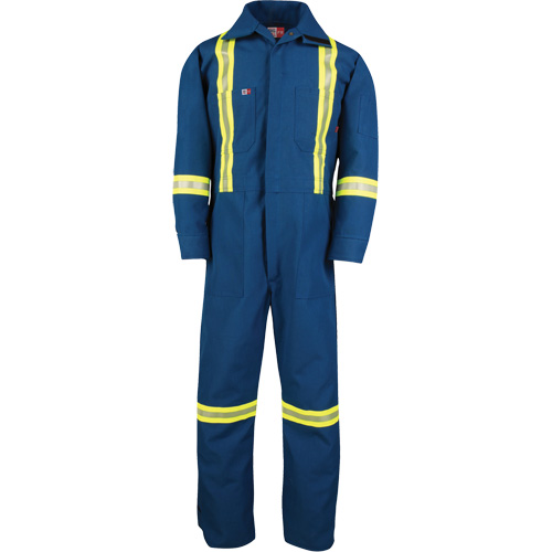 Dupont Nomex&reg; IIIA Deluxe Coveralls, Size 3X-Large (Tall), Royal Blue, 6 cal/cm² Action Paper