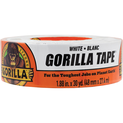 Duct Tape, 17 mils, White, 48 mm (2") x 27.43 m (90') Action Paper