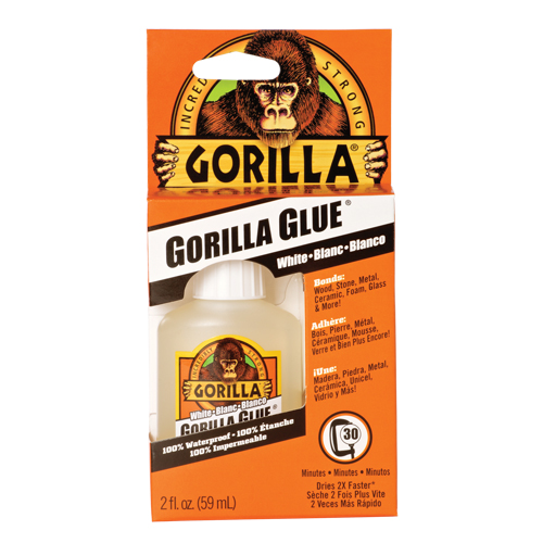 Colle, 2 oz, Bouteille pressable, Blanc Action Paper