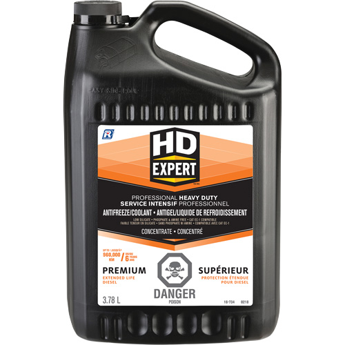 Antigel/liquide de refroidissement concentr&eacute; pour dur&eacute;e de vie prolong&eacute;e pour moteur diesel Turbo Power, 3,78 L, Gallon Action Paper