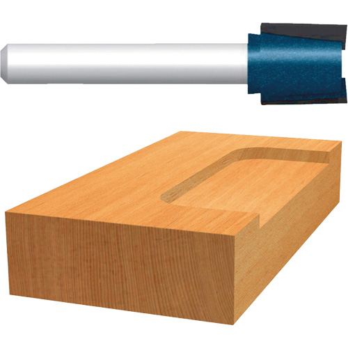 Carbide-Tipped Hinge Mortising Bit Action Paper