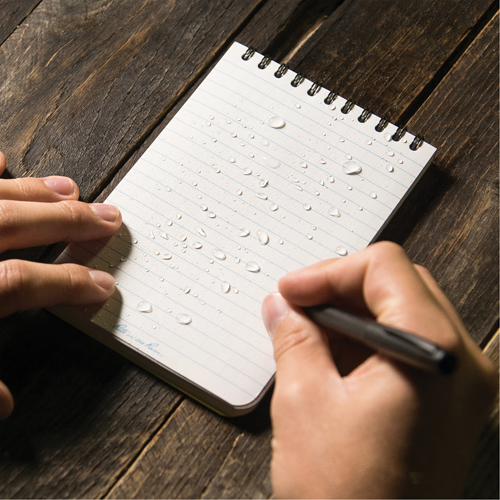 Pocket Top-Spiral Notebook, Soft Cover, Yellow, 100 Pages, 4" W x 6" L Action Paper