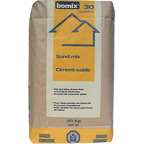 Ciment et m&eacute;lange de sable Portland, 66 lb (30 kg)/66 lb (30 kg) Action Paper