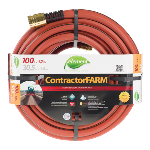 Contractor/FARM Water Hose, PVC, 5/8" dia. x 100' Action Paper