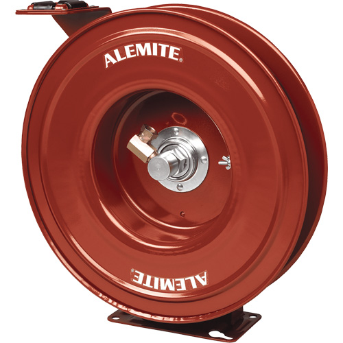 Alemite&reg; Heavy-Duty Hose Reel, Single Hose, 7" W x 19" D x 20-1/4" H Action Paper