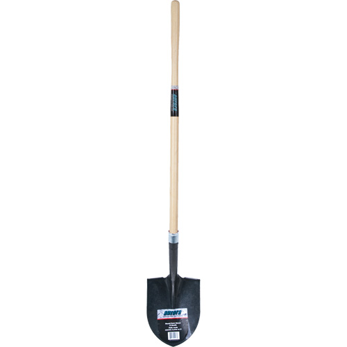 Pelle ronde robuste, Lame Acier au carbone, Bois dur, Manche Droit Action Paper