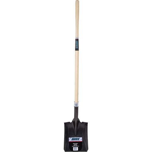 Pelle carr&eacute;e robuste, Bois dur, Lame Acier au carbone, Manche en Droit, Longueur 48" Action Paper