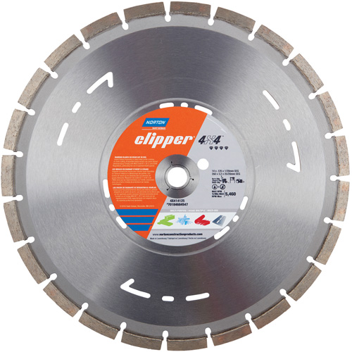 Lame circulaire segment&eacute;e polyvalente pour coupes &agrave; sec &agrave; vitesse &eacute;lev&eacute;e Clipper 4X4 Action Paper