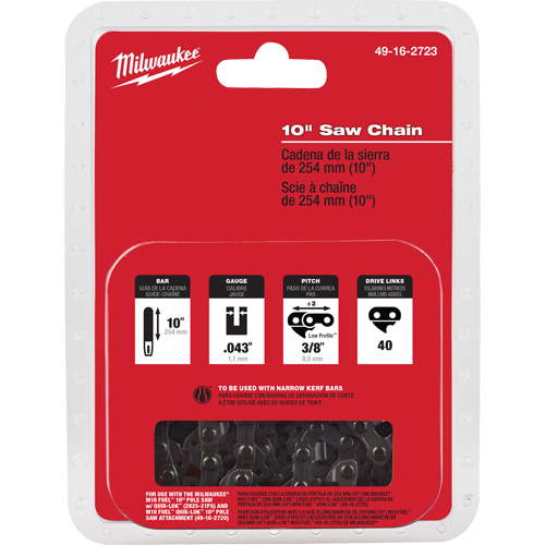 Chaîne de scie M18 Fuel 10" Action Paper