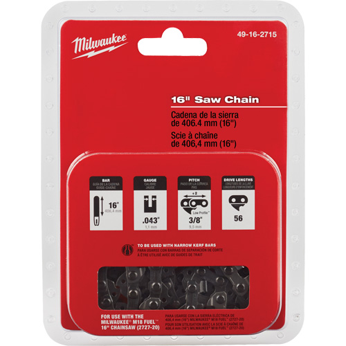 Chaîne de rechange pour scie de 16" Action Paper