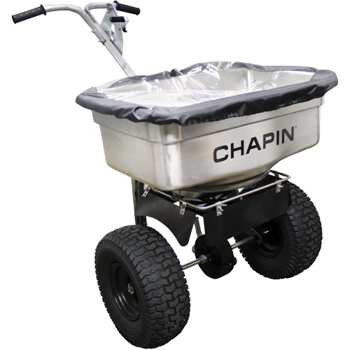 Professional Salt Spreader, 100 lbs. capacity Action Paper