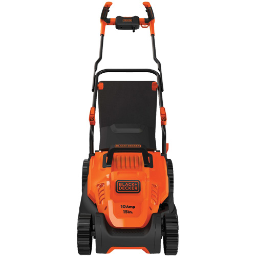 Lawn Mower with Comfort Grip Handle, Push Walk-Behind, Electric, 15" Cutting Width Action Paper