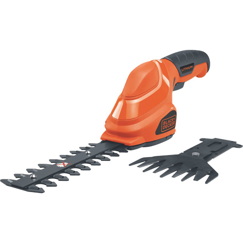 2-in-1 Garden Shear/Shrubber, Battery Powered, 3.6 V, 4"/6" Cutting Width Action Paper