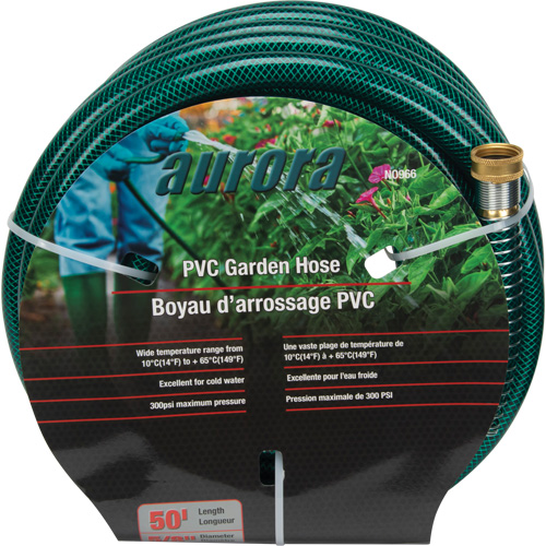 Tuyau de jardin, PVC, 5/8" dia x 50' Action Paper