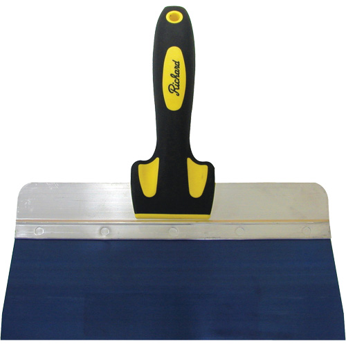 10" Ergo-Grip Blue Steel Taping Knife Action Paper