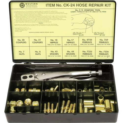 Hose Repair Kit, Brass Action Paper