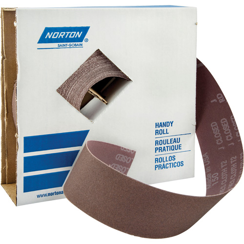 Shop Rolls - Metalite K225 Shop Rolls, Aluminum Oxide, 2" W x 150' L, 400 Grit Action Paper