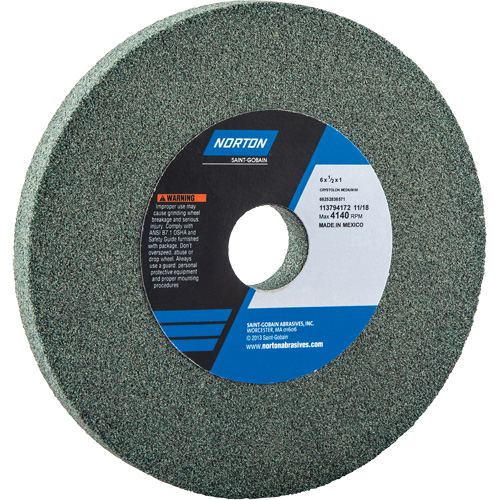 Bench Grinding Wheels - Gemini, 7" x 1", 1" Arbor Action Paper