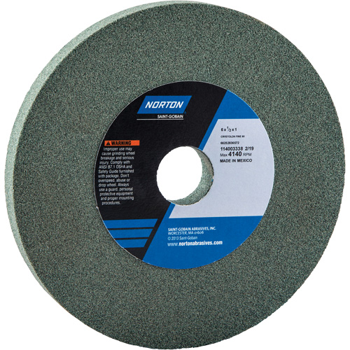 Bench Grinding Wheels - Gemini, 6" x 1/2", 1" Arbor Action Paper