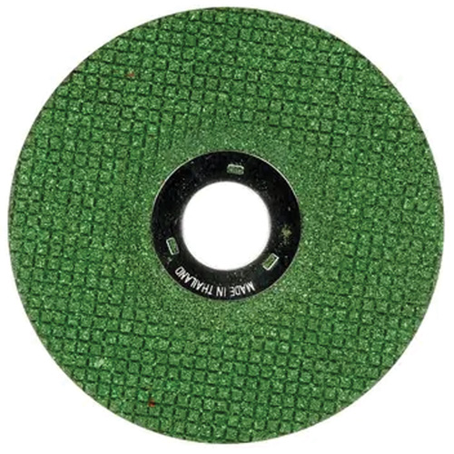 Green Corps Flexible Grinding Wheel, 4-1/2" x 1/8", 7/8" Arbor, Ceramic, Type 27 Action Paper