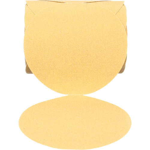 Disque abrasif dor&eacute; en rouleau 216U Stikit, 6" dia., Grain 80, Oxyde d'aluminium Action Paper