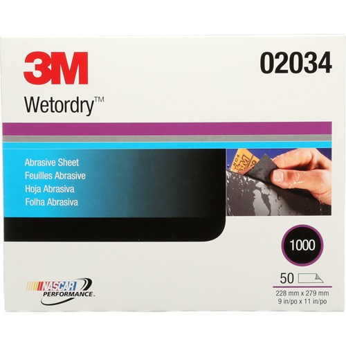 Imperiale Abrasive Sheet, 9" x 11", 1000 Grit, Silicon Carbide Action Paper