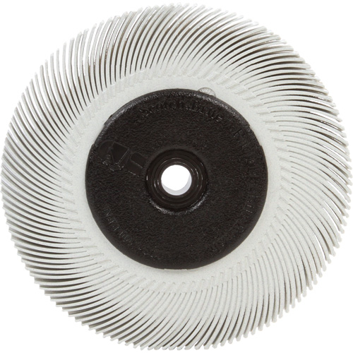 Brosse radiale en soies Scotch-Brite, C&eacute;ramique, Grain 120, 6" dia. Action Paper