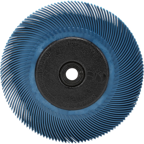 Scotch-Brite Radial Bristle Brush, Ceramic, 400 Grit, 6" Dia. Action Paper