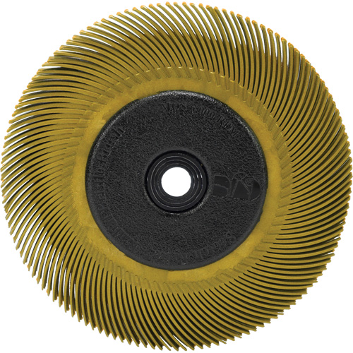 Brosse radiale en soies Scotch-Brite, C&eacute;ramique, Grain 80, 6" dia. Action Paper