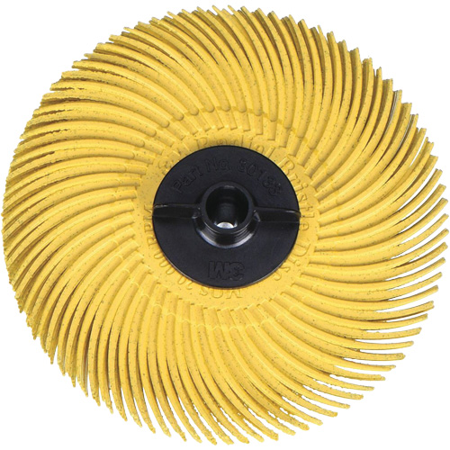 Scotch-Brite Radial Bristle Disc, Aluminum Oxide, 80 Grit, 3" Dia. Action Paper