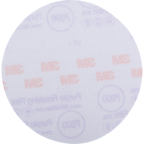 DISQUE FINITION MAUVE 6" HOOKIT GRN P800 50/BTE, 6" Dia., P800 Grit Action Paper