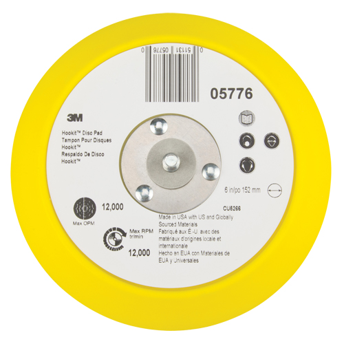 Patin pour disque Hookit, dia 6" Action Paper