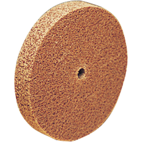 Scotch-Brite Cut & Polish Unitized Wheel, 6" x 1/8", 1/2" Arbor, Coarse Grit, Aluminum Oxide Action Paper