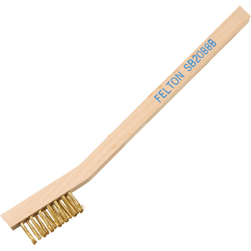 Petites brosses de nettoyage, Nylon, 3 x 7 rangs de fils, Longueur 7-3/4" Action Paper