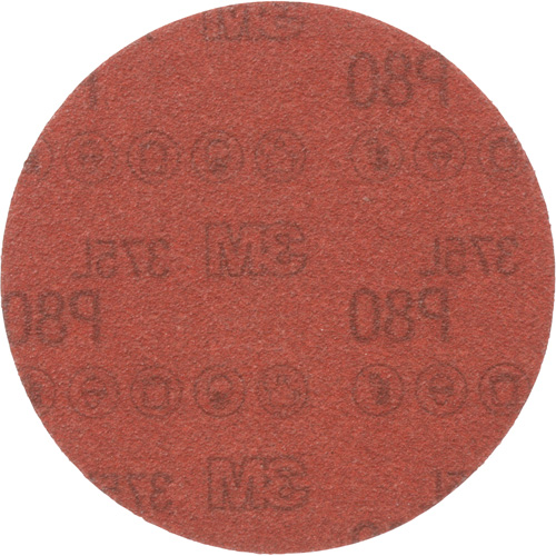 Disque de ponçage 375L 5" de 3M, dia 5", Grain P80, Oxyde d'aluminium Action Paper