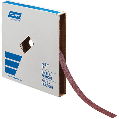 Rouleau de toile abrasive pour m&eacute;tal, Oxyde d'aluminium, 1" la x 150' lo, Grain 60 Action Paper