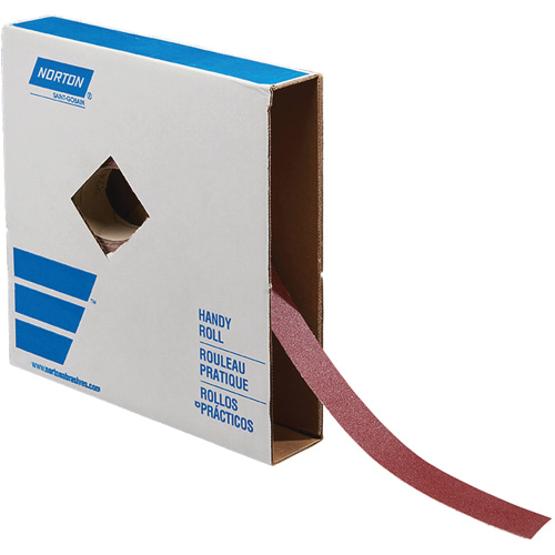 Metal Sanding Roll, Aluminum Oxide, 1-1/2" W x 150' L, 120 Grit Action Paper
