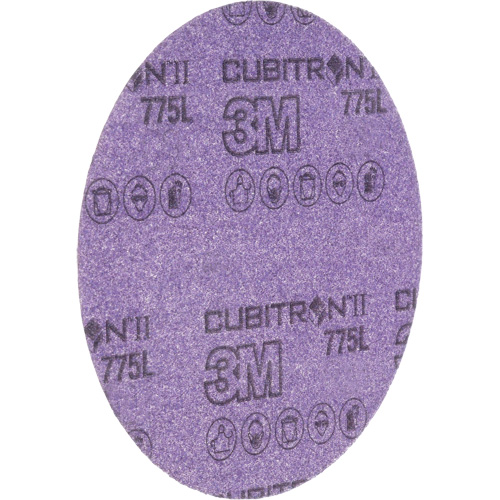 3M Hookit Film Disc, 6" Dia., 320+ Grit, Ceramic, C-Weight Action Paper