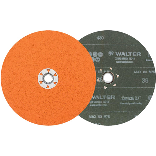 Disque de sablage Coolcut XX, 7" dia., Grain 36, C&eacute;ramique Action Paper