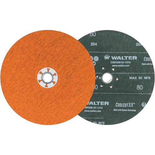 Disque de sablage Coolcut XX, 7" dia., Grain 80, C&eacute;ramique Action Paper