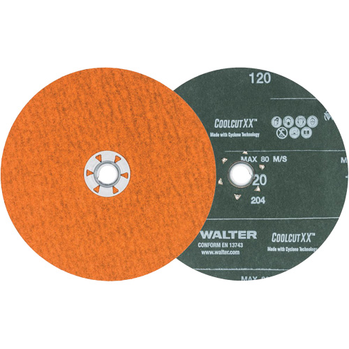 Coolcut XX Sanding Disc, 7" Dia., 120 Grit, Ceramic Action Paper