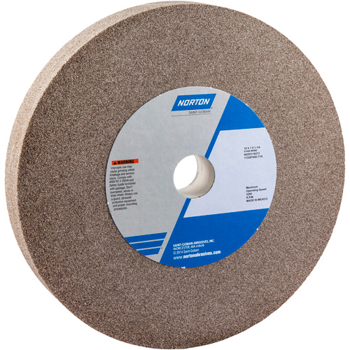 Bench Grinding Wheel, 10" x 1", 1-1/4" Arbor, 1, Aluminum Oxide Action Paper