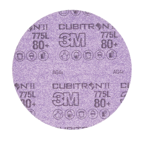 Cubitron II Stikit Film Disc Roll, 6" Dia., 80+ Grit, Ceramic Action Paper