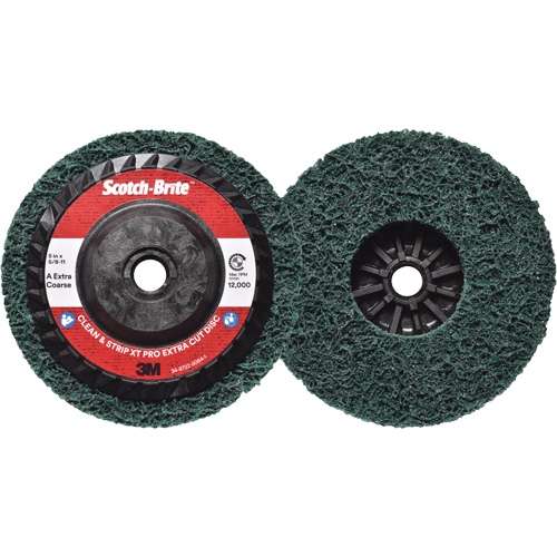 Disque extra coupe  Clean and Strip  XT Pro Scotch-Brite, 5" dia., Grain Extra grossier, Oxyde d'aluminium Action Paper